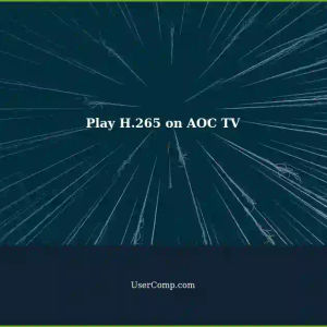 Can't Play H.265 Encoded Video Files on TV: AOC Model