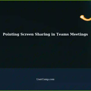 Pointing Screen User Sharing in Teams Meetings: A Step-by-Step Guide