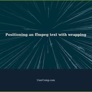 Positioning an ffmpeg text while wrapping text in newlines
