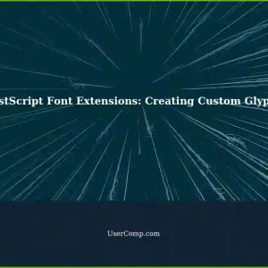 Extending PostScript Font: Creating Type 3 Font Glyphs (Extraglyphs) in Standard Fonts like Courier
