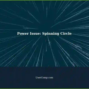 Power & Battery Stuck in Spinning Circle for 4 Hours?