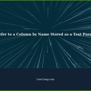 Power Query: Refer to a Column by Name Stored as a Text Parameter (REDUX)