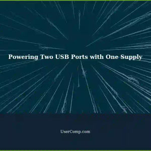 USB Case: Powering Two Ports with One Power Supply