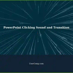 PowerPoint Icons: Clicking Sound and Slide Transition
