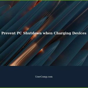 Preventing PC Shutdown while Charging Phone/Tablet