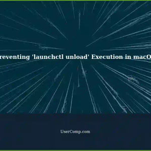 Preventing Non-Admin Users from Executing 'launchctl unload' in macOS
