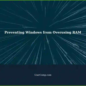 Preventing Windows from Using RAM as Running System for Extended Periods of Time