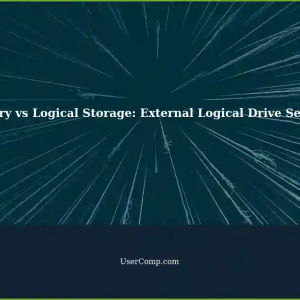 Difference Between Primary and Logical Storage: Make External Logical Drive Leave Primary?