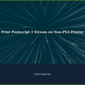 Printing with Postscript 3 on a Non-PS3 Printer