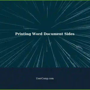 Printing Side Margins in Word Document: A Tech Support Guide