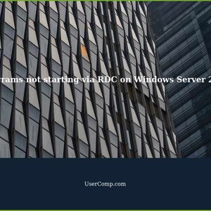 Programs do not start until I log in via RDC on Windows Server 2016