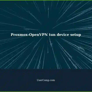 Configuring Proxmox and OpenVPN with /dev/net/tun devices