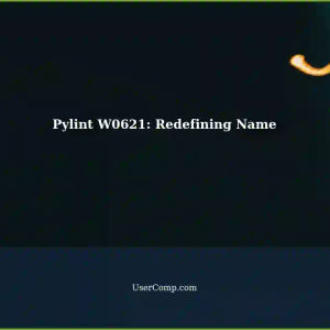 Resolving Pylint Suggestions: W0621 - Redefining Name