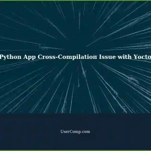 Python Application Refuses to Cross-Compile using Yocto