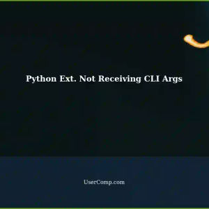 Python Extension File Not Receiving Command-Line Arguments