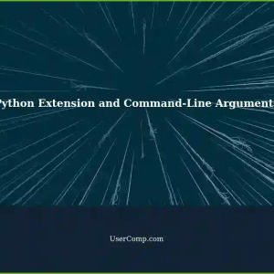 Python Extension File Not Receiving Command-Line Arguments