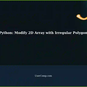 Modifying Specific Regions in a 2D Array with an Irregular Polygon in Python