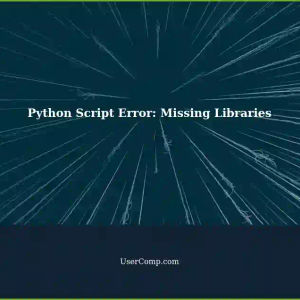 Python Script Fails: Couldn't Find Platform-Independent Libraries