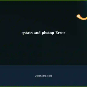 Understanding Processes with 'pbstop' Error in qstats