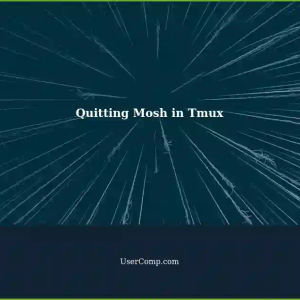 Quitting Mosh Inside Tmux: A Tech Support Solution