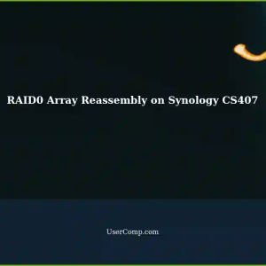 Reassembling RAID0 Array After Error: Synology CS407 Setup