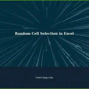 Randomly Selecting Cells in Excel: A Tech Support Solution