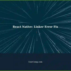 React Native: Linker Command Failed Exit Code 1 (Use Vsee Invocation) Xcode 15 - Troubleshooting