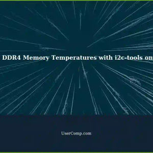 Reading DDR4 SDRAM Memory Temperatures on Ubuntu using i2c-tools