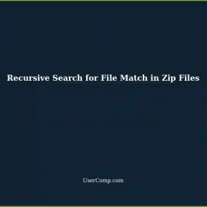 Recursively Search Entire Location Including Inside Zip Files for File Match