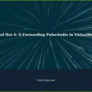 Red Hat 6: PulseAudio Not Working with X-Forwarding in VirtualBox