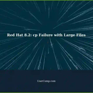 Red Hat 8.2: Idea Behind cp Failure with Large Files