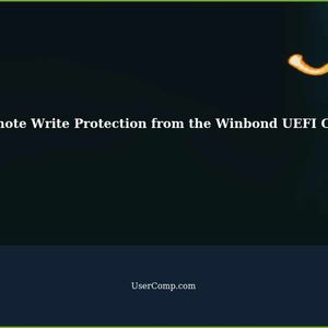 Remote Write Protection from the Winbond UEFI Chip