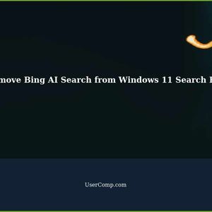 How to Remove Bing AI Search from Windows 11 Search Bar?