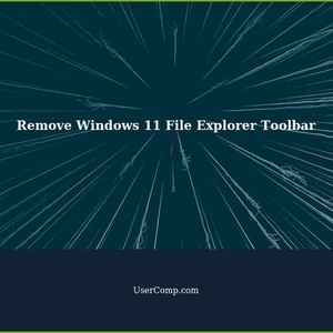 How to Remove the New Windows 11 File Explorer Toolbar