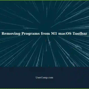 Removing Stubborn Programs from Toolbar on macOS M1