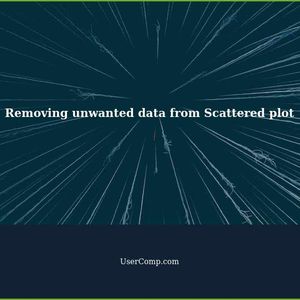 Removing unwanted data from Scattered plot using Excel