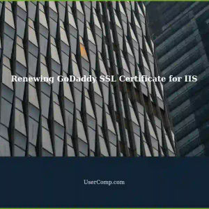 Renewing SSL Certificate from GoDaddy for IIS: Downloaded ZIP File Instructions
