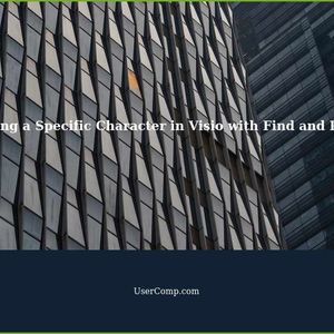 How to Replace a Specific Character Using Visio Find and Replace