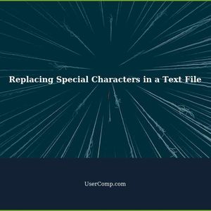 Replacing Special Characters in a Text File with Linux Command Line