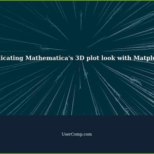 How to replicate Mathematica's 3D plot look with Matplotlib