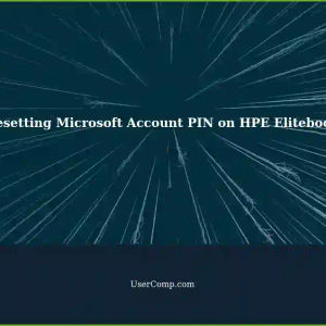 Resetting Your Microsoft Account PIN on a New HPE Elitebook Laptop