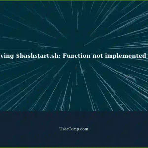 Fixing $bashstart.sh: execve(/usr/bin/env): Function not implemented: root error