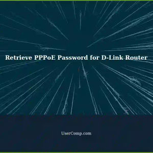How to Retrieve the PPPoE Password for D-Link Router DLink1243