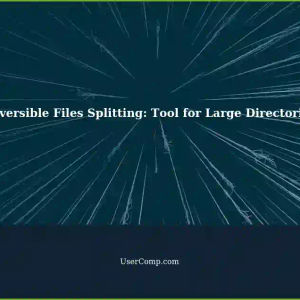 Reversible Files Splitting: Tool for Large Directory Division