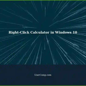 Windows 10: Opening Calculator with Right-Click on Taskbar