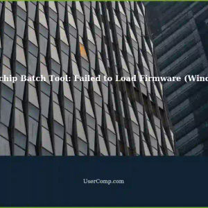 Rockchip Batch Tool: Loading Firmware Failed! - Windows Solution