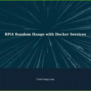 RPi4 Hangs: Docker Services on RaspberryOS Lite (Home Assistant, Pi-Hole, NetDaemon)
