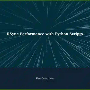 RSync Much Slower with Python Script Syncing?