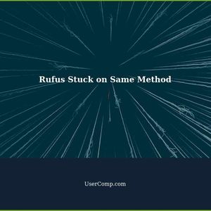 Rufus Stuck on Same Method: Creating File System
