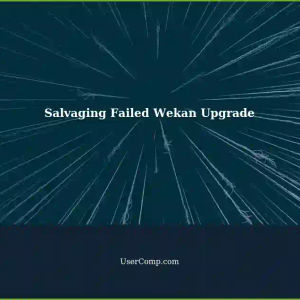Salvaging a Failed Wekan Upgrade: Exporting a MongoDB Database